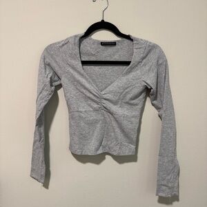 Brandy Melville Grey Charlize Top